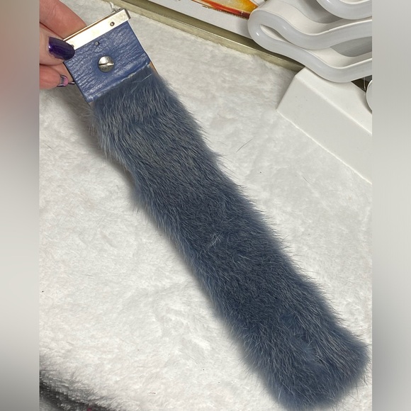 Salvatore Ferragamo Mink & Leather Bracelet - Picture 5 of 6